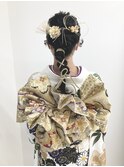《sheer/氏家》#成人式#着付け#ヘアセット#編みおろし