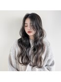 韓国風ゆるふわ巻き髪
