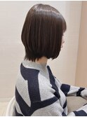 大人かわいい☆艶々ショートボブ♪レイヤーカット40代