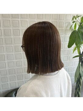 ボアップ 難波店(boappu) 明るめブラウンと切りっぱなしボブかわいいっ♪