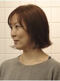 重さを残した外ハネボブスタイル☆ 【白髪ぼかし/白髪染め】