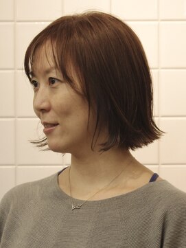 バレット(BALETT) 重さを残した外ハネボブスタイル☆ 【白髪ぼかし/白髪染め】