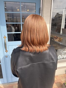 アロー ヘアー(arrow hair) ◇ブリーチカラー×オレンジベージュ