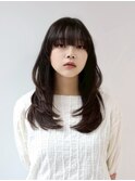 レイヤー ウルフ ミディアム ハッシュカット 三宮