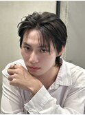 men's/メンズカット/縮毛矯正/黒染め/韓国/ブルーブラック/池袋