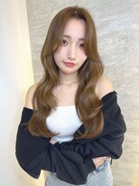 ロンドガーネット 池袋(Lond garnet)&nbsp;ミニウルフレイヤーカット顔周り前髪韓国ミディアムロング/池袋