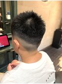 キッズカットキッズフェードツーブロショート