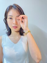 シア 新越谷店(SHEER)&nbsp;前髪なし顔まわりレイヤーミディアム