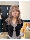 ブリーチ2回ミルクティーベージュstylist聖斗