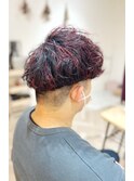 無造作スパイラル×マッシュ