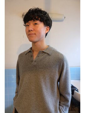 ノフ(knof) メンズマッシュ × シャドウパーマ × メンズパーマ