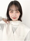 デジタルパーマナチュラルカールモテ髪斜めバングうるツヤ