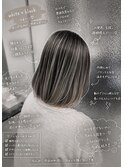 ホワイトのバレイヤージュカラー