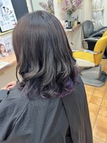 ら・ぽーる&nbsp;インナーカラー　ブリーチオンカラー　ヘアセット　ヘアメイク