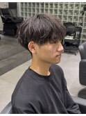ツイスパ無造作マッシュ