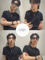 ページ(page,)&nbsp;センターパートシャドウパーマメンズサロン大阪心斎橋学割U24