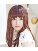前髪ぱっつんストレート