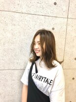 ヘア デザイン ビーチ(Hair Design Beach)&nbsp;【Beach】　セミディ×ヌーディベージュ