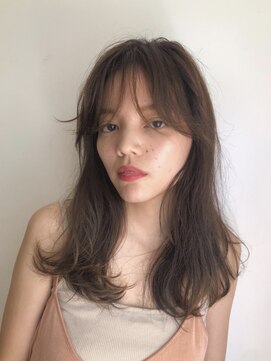 パール(PearL) 《PearL》ルーズロング×ラベンダーベージュカラー