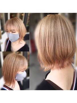 ディーリンク 南橋本店(HAIR MAKE DLINK) ミルクティインナーピンク