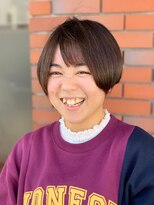 アークスヘアー&nbsp;個性派べージュ★スタイリング簡単♪小顔見せ☆丸みショート