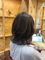 アドラーブル 長岡新保店(adorable)&nbsp;【くびれミディアム】×【ラベンダーグレージュ】