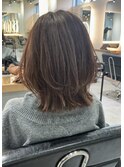 細めの脱白髪染めハイライト［新百合ヶ丘］