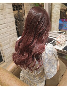 シャル オカチマチ 上野御徒町(shalu) ローズピンク ロングスタイル