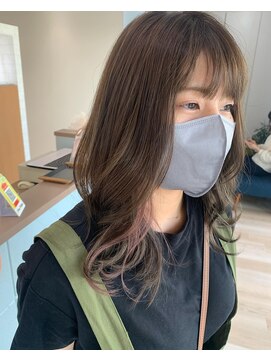 ゲリール ヘア プラス ケア(guerir hair+care) 【guerir hair＋care】カーキベージュとインナーカラー