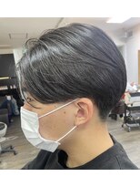 サンシップ(sun ship) ポイント縮毛矯正でナチュラルなストレートヘア/センターパート