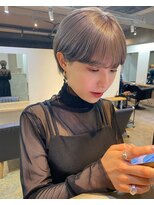 ソイリウム 下北沢(soi rium)&nbsp;耳掛けショート　ツヤ感グレージュカラー