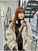 透明感カラー★ダブルカラーブリーチオレンジブラウン