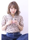 ことりベージュローライト大人かわいい小顔スリークボブ大人ボブ