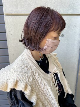 バディヘア ルーツ(BUDDY HAIR ROOTS) ボブ×バイオレットピンク