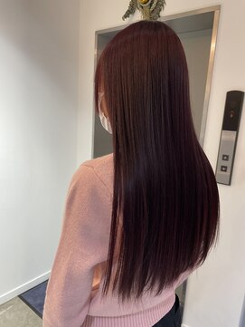 アヴァンスアンス 広島袋町店(AVANCE.ens) ピンクレッドカラー