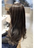 美髪/ハイライト/エアリーロング