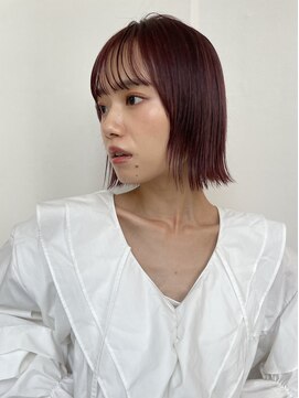 アンバー 池袋(amber) 切りっぱなしボブ/美髪/ピンクブラウン[池袋駅]