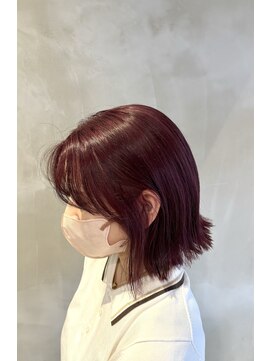 ベルベットヘア 千早店(Velvet hair) cassis pink【Shion】