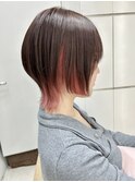 インナーカラーと相性◎ショートウルフ/10代20代30代人気