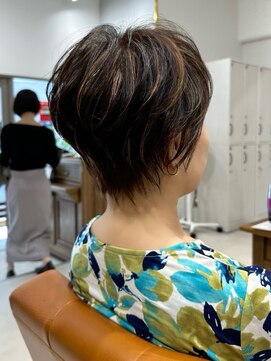 ネイロ 北千住(NeiRo) 大人ショートボブ丸みショートカットマッシュショート前髪あり