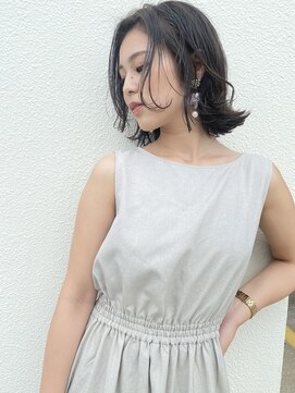 グランジュテ(grandjute) 白髪ぼかし　カラー　ハイライト　デジタルパーマ