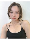 ウェーブミディアム似合わせカットメルティカラーボブ/北千住