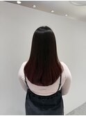 【湯田】ピンクグラデーションロング