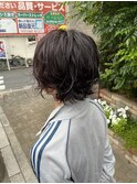 ウルフカット×ゆるふわパーマ