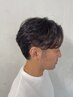 【7・8月限定クーポン】フェザーパーマ＋メンズカット＋スタイリング剤付