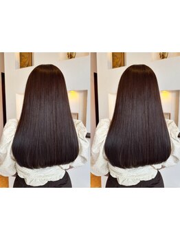 経験と知識をもとに独自開発した薬剤で理想的なストレートを実現！髪質に合う丁寧な施術で柔らかいツヤ髪へ