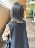 salon seaとわ　暗くても透け感のあるカラー、グレージュカラー