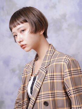 ピークアブー アヴェダ ギンザシックス(PEEK-A-BOO AVEDA GINZASIX) ミニマムショートオン眉ショート　ミニボブベージュカラー