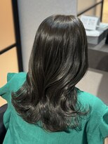 ルナス 福岡天神(LUNAS)&nbsp;[髪質改善 福岡大名]色落ちベージュ味オリーブカラー