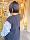 〈浅草 半個室〉ミニボブ/ラベンダーグレー